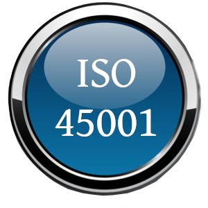 ISO 45001 glossy ball blue