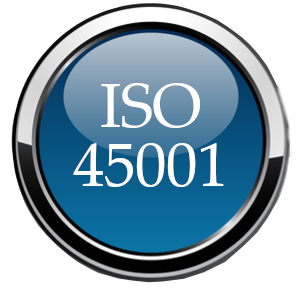 ISO 45001 glossy ball blue